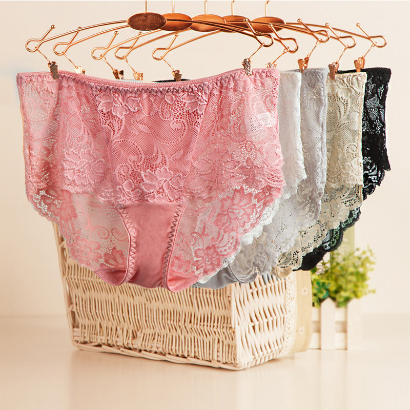 Lace Trim Sexy Comfort Low Rise Boxer Pants