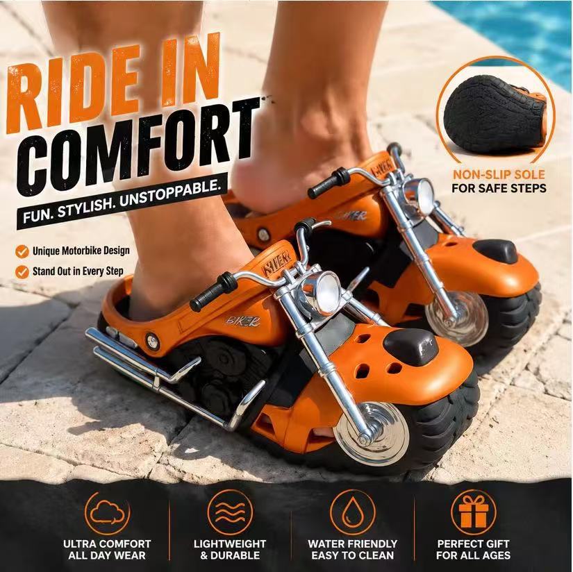 Motorcycle Style EVA Clog Sandals