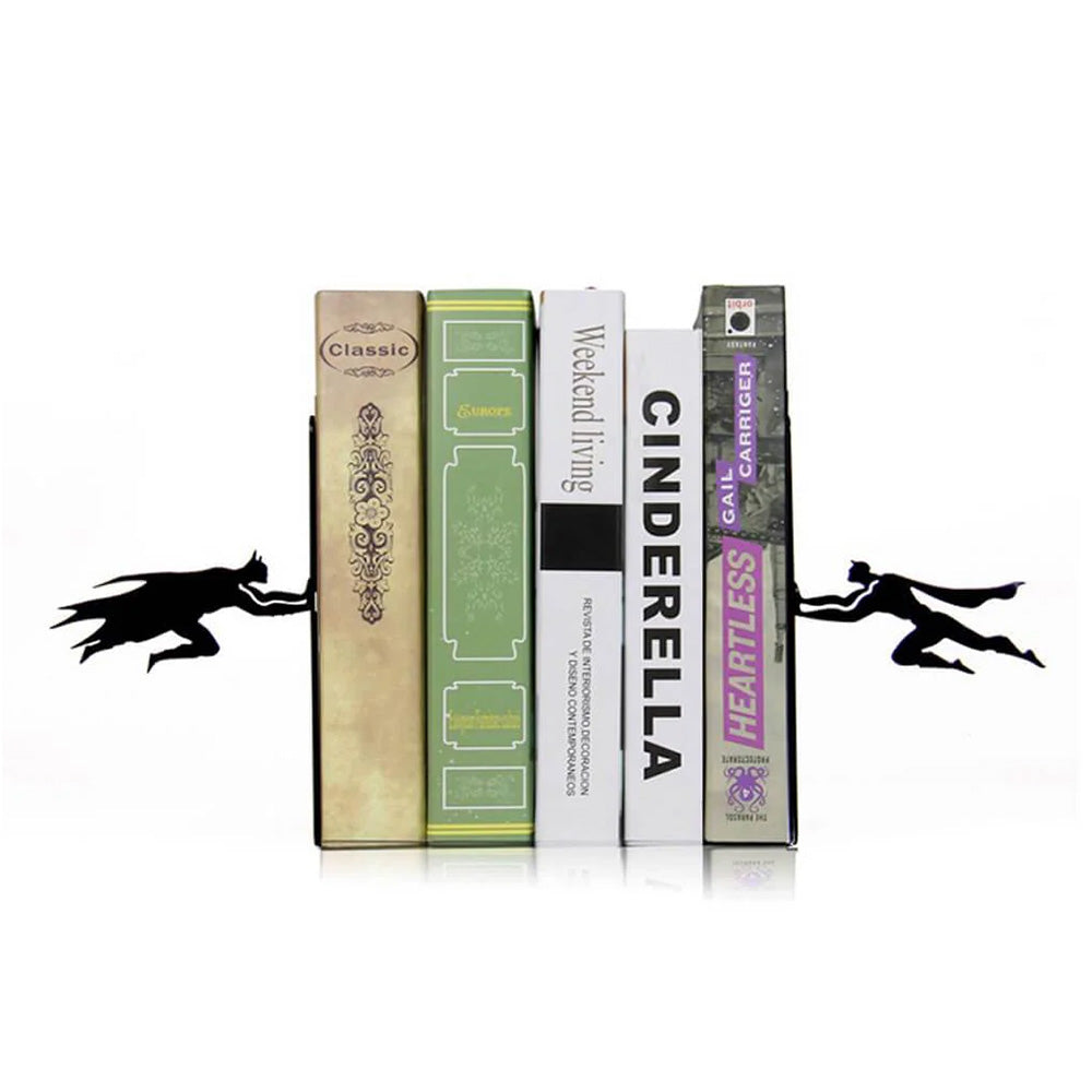 Batman vs Superman Metal Bookend Set