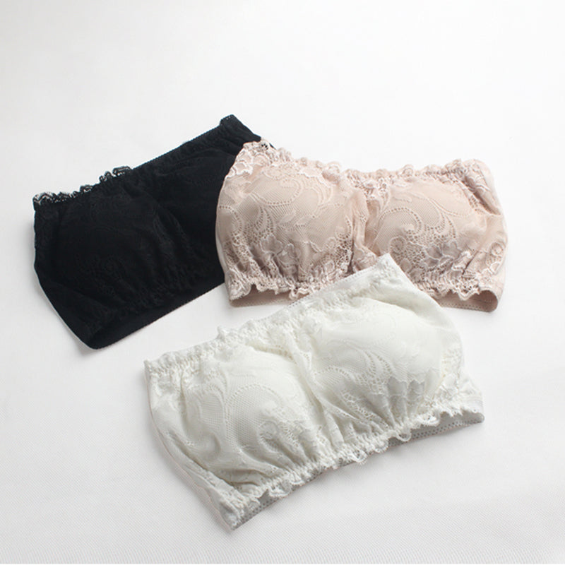 Silk Bra With Padded Bra To Prevent Exposure