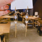 Elegant Dangle Water Drop Tassel Earrings