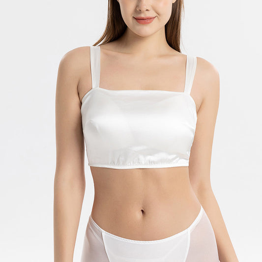 Silk Latex Pad Tube Top Seamless Underwear