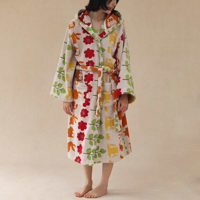 Pure Cotton Parent-Child Animal Forest Robe