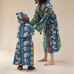 Pure Cotton Parent-Child Animal Forest Robe