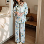 Women's Lily Printed Ice Silk Pajamas