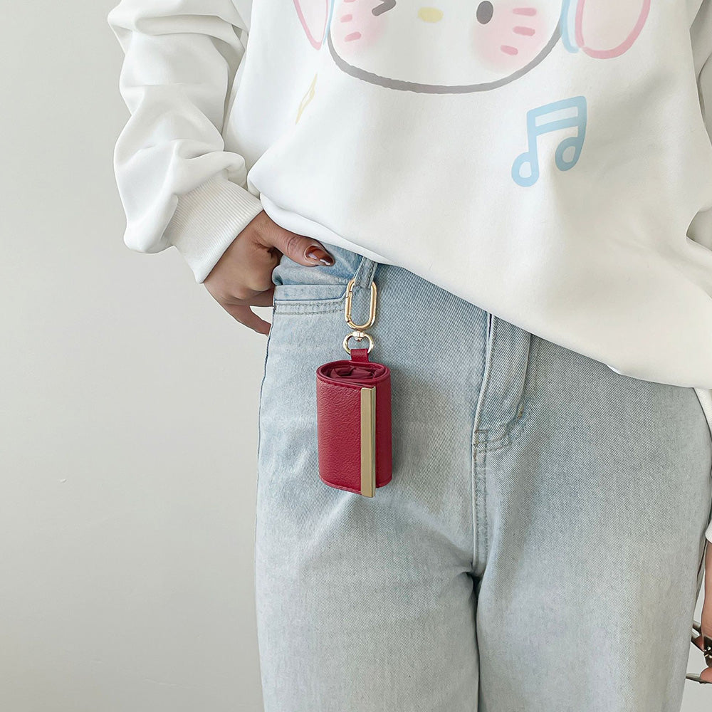 Women's Spacious Fabric Keychain Storage Pouch Bag