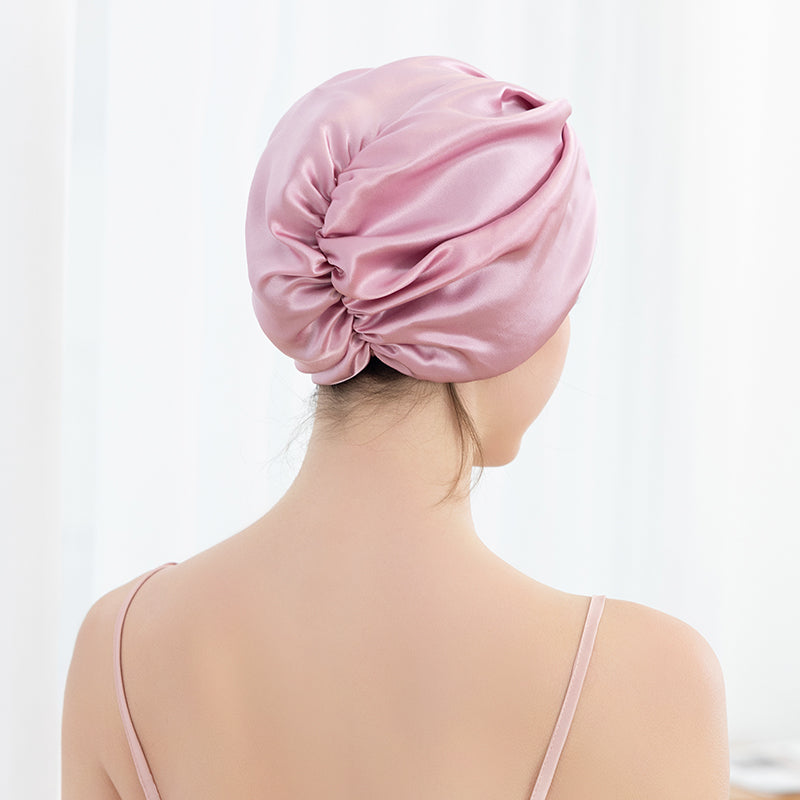 Mulberry silk French shower cap