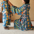 Pure Cotton Parent-Child Animal Forest Robe