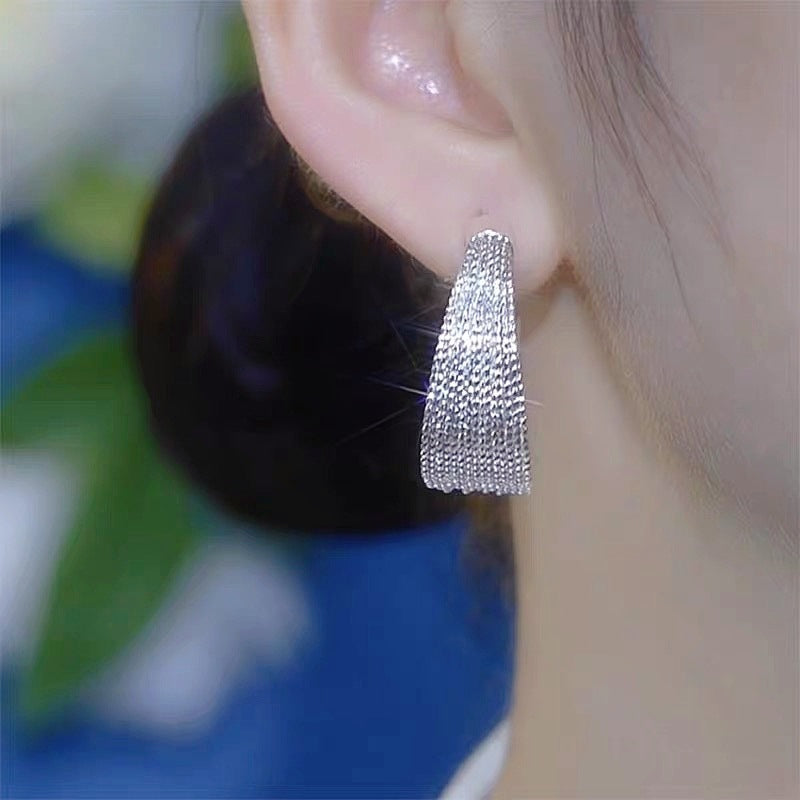 Gold and Silver Large Geometric Earrings