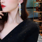 Sparkling Simulated Diamond Long Earrings for Women