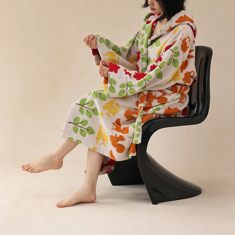 Pure Cotton Parent-Child Animal Forest Robe