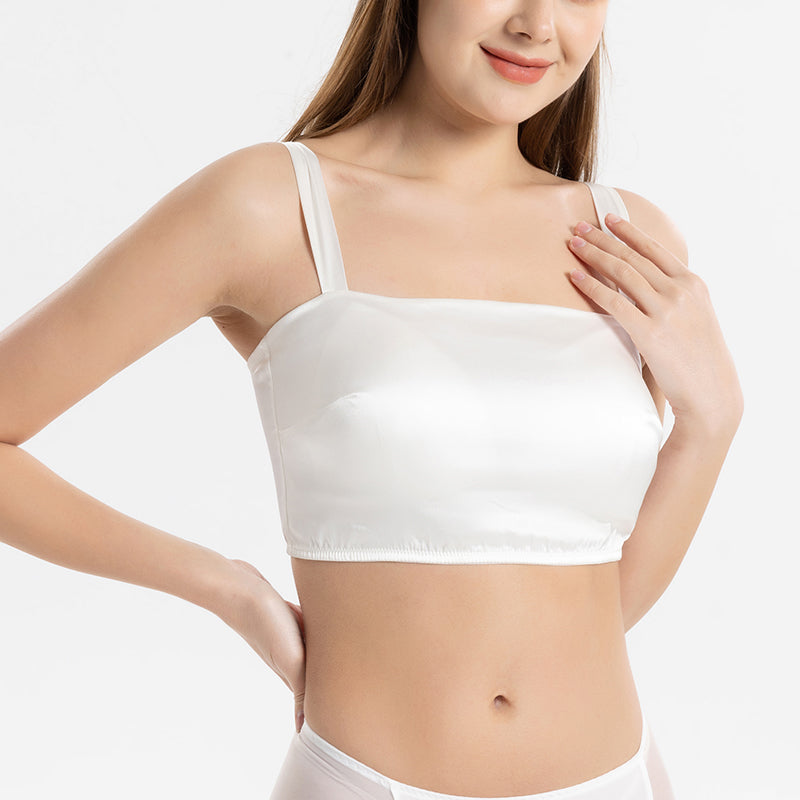 Silk Latex Pad Tube Top Seamless Underwear