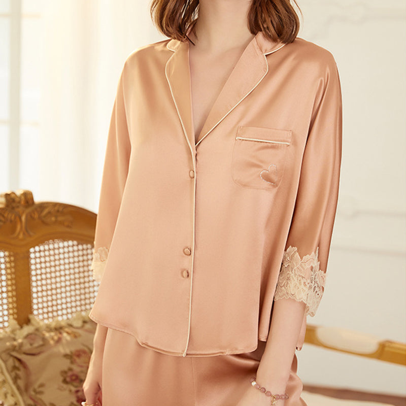 Batwing Sleeve Heavyweight Pajama Set