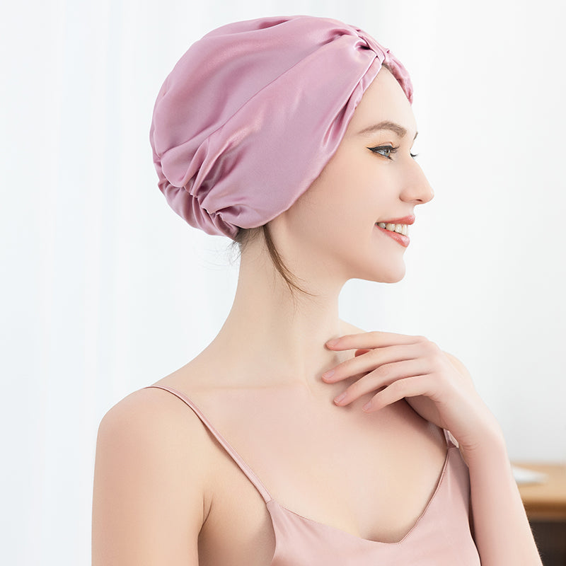 Mulberry silk French shower cap