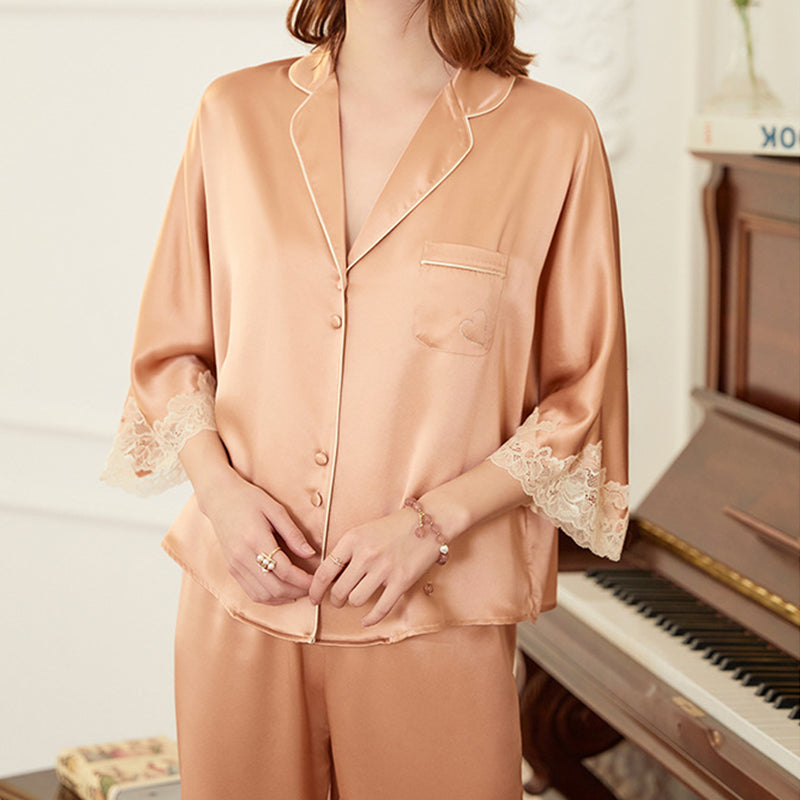 Batwing Sleeve Heavyweight Pajama Set