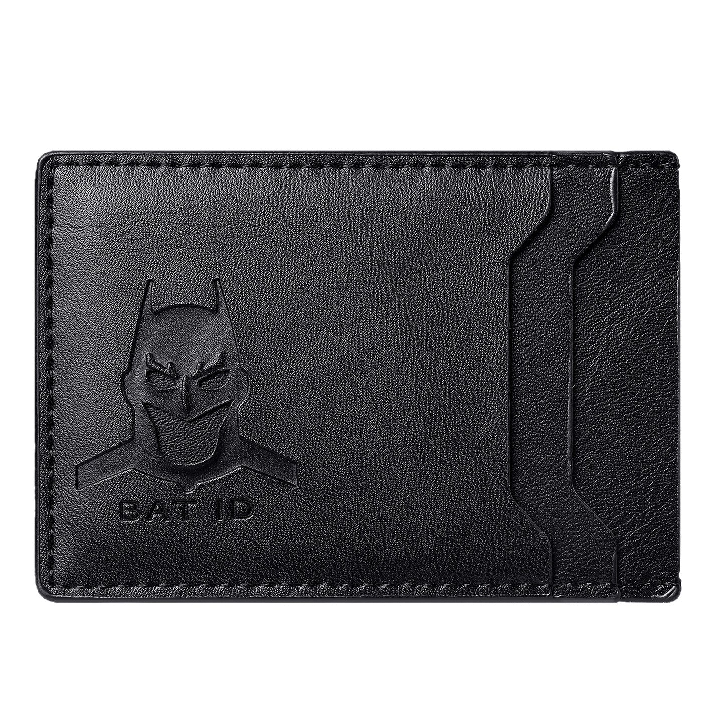 Batman Themed Men's Leather ID Card Wallet