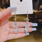 Delicate Diamond Accent Drop Earrings Sweet & Sparkling Fashion Jewelry