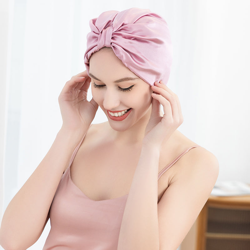 Mulberry silk French shower cap