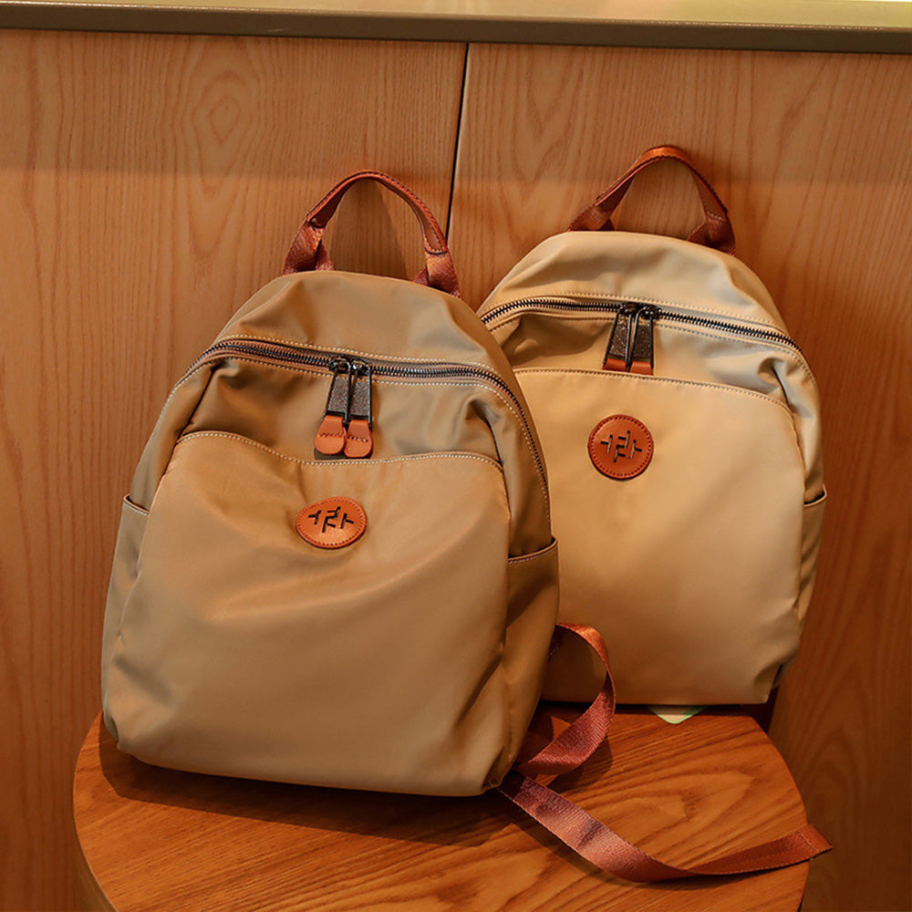Lightweight Minimalist Oxford Travel Backpack for Women