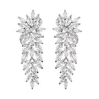 Cubic Zirconia Elegant Wedding Diamond Earrings