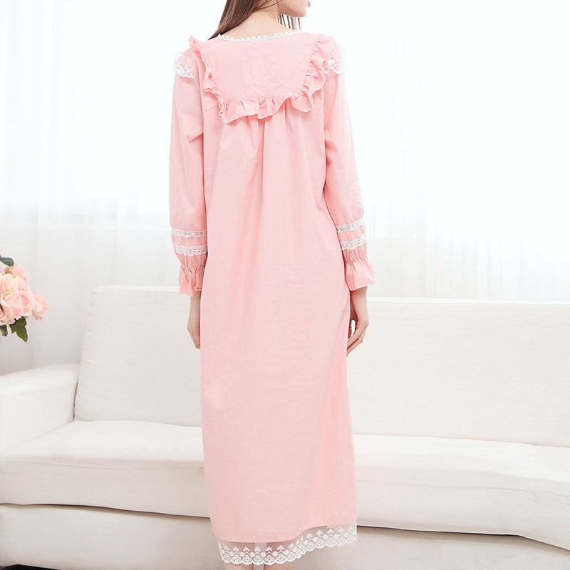 Palace Vintage Cotton Long Sleeve Princess Nightdress