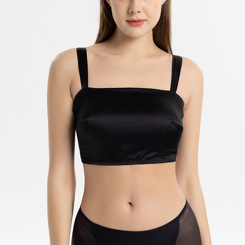 Silk Latex Pad Tube Top Seamless Underwear