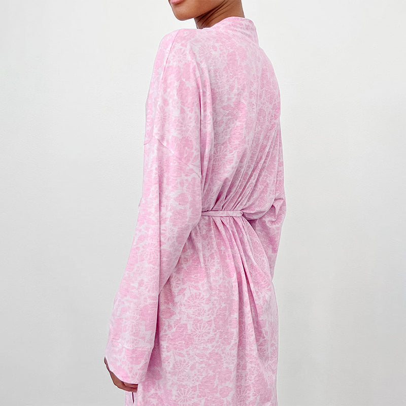 Floral Nightgown Suspenders Two Piece Set