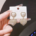 Vintage Heart Drop Earrings