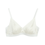 Women's Wire-Free Triangle Cup Satin Bra
