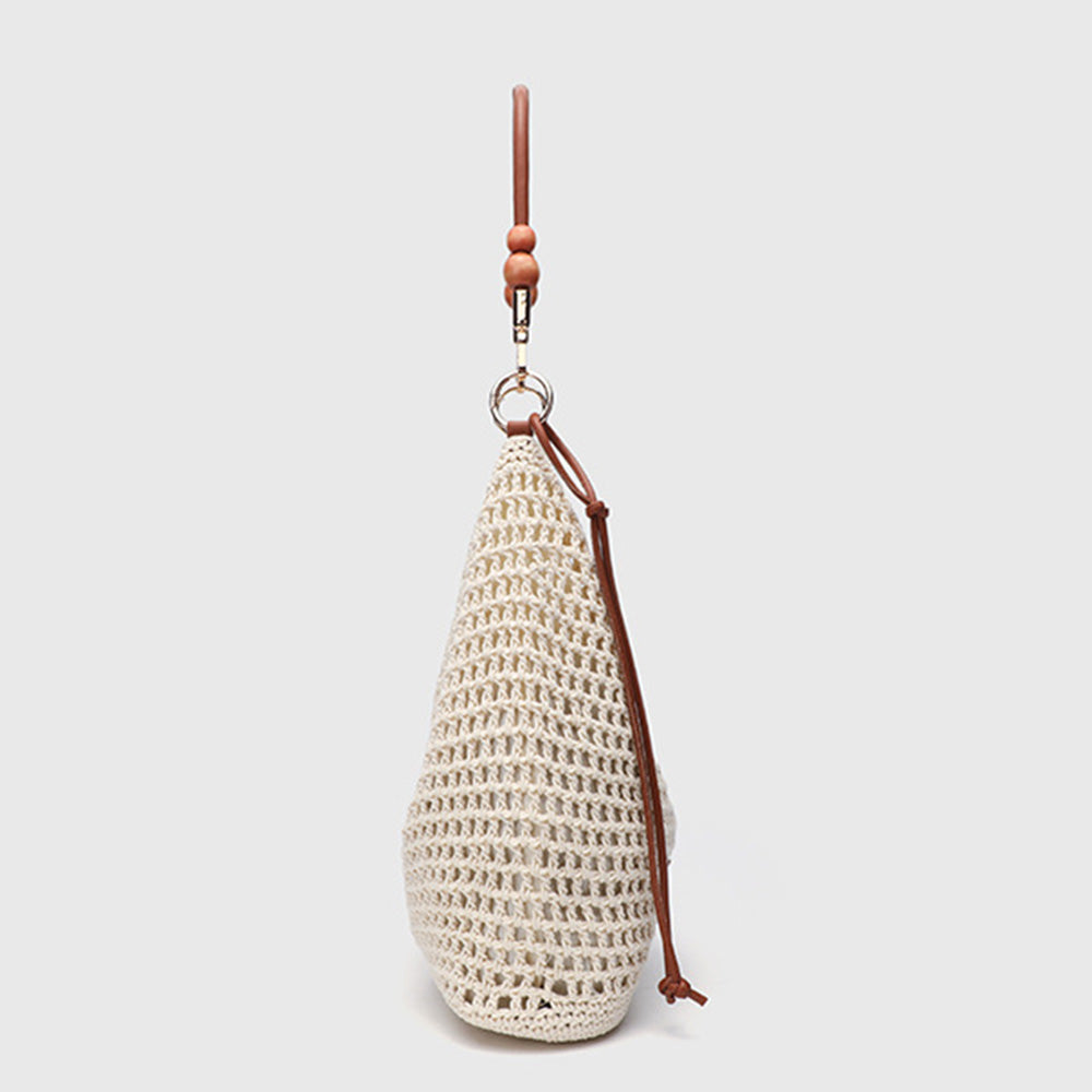 Women's Summer Woven Knit Tote Beach Handbag
