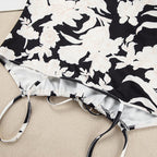 Printed Breathable Knit Sleeve Robe Set