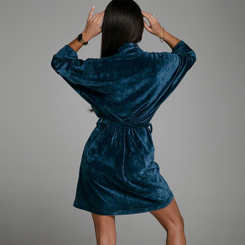 Deep V Sexy Three-Quarter Sleeves Home Clothes