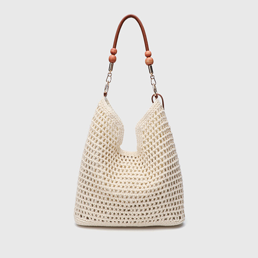 Women's Summer Woven Knit Tote Beach Handbag