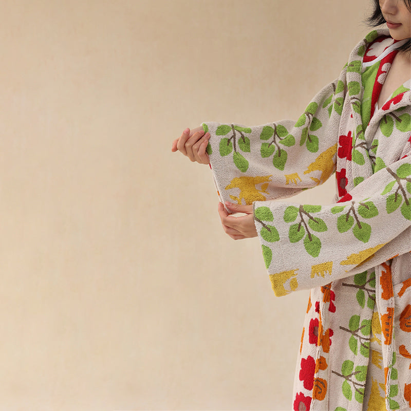Pure Cotton Parent-Child Animal Forest Robe