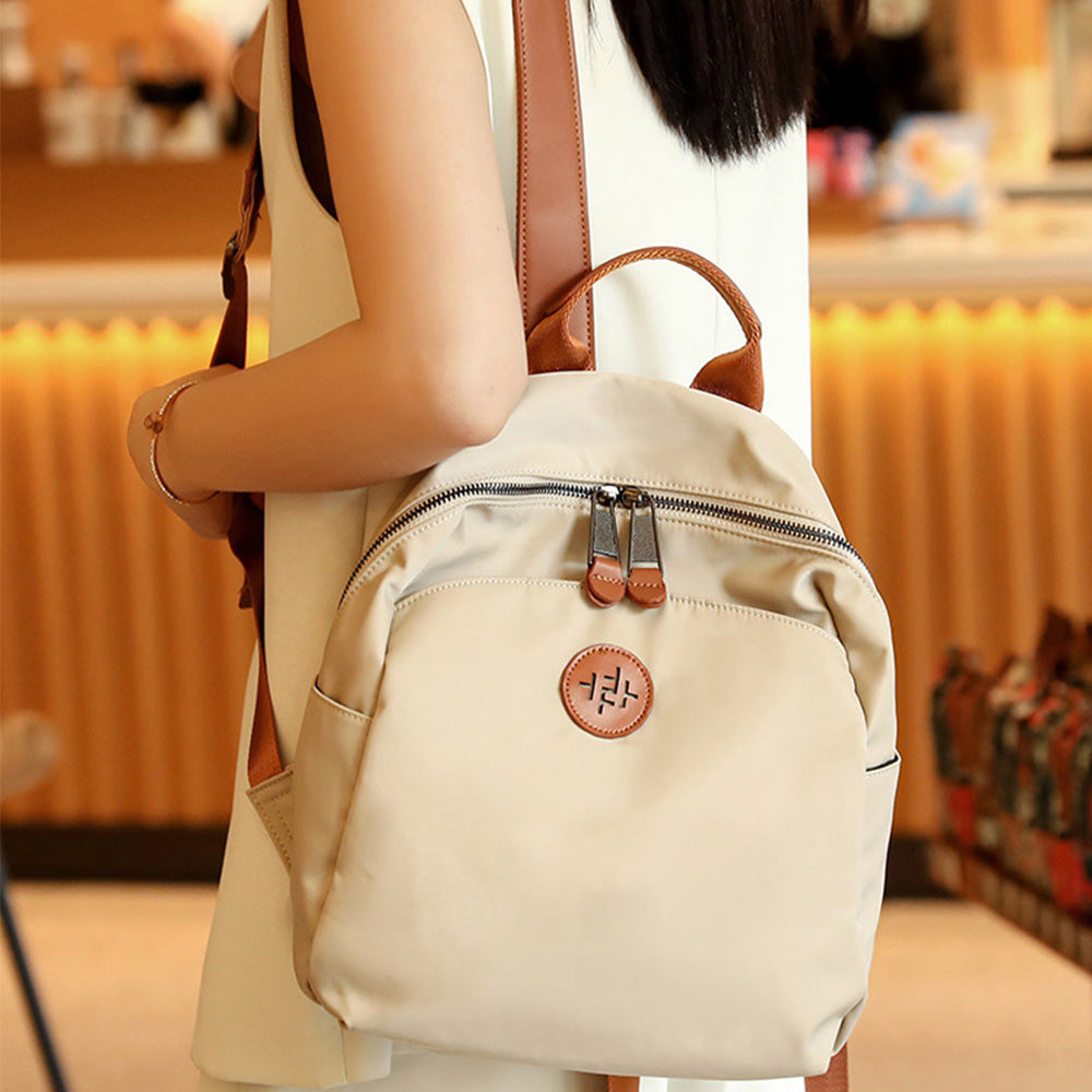 Lightweight Minimalist Oxford Travel Backpack for Women