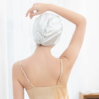 Mulberry silk French shower cap