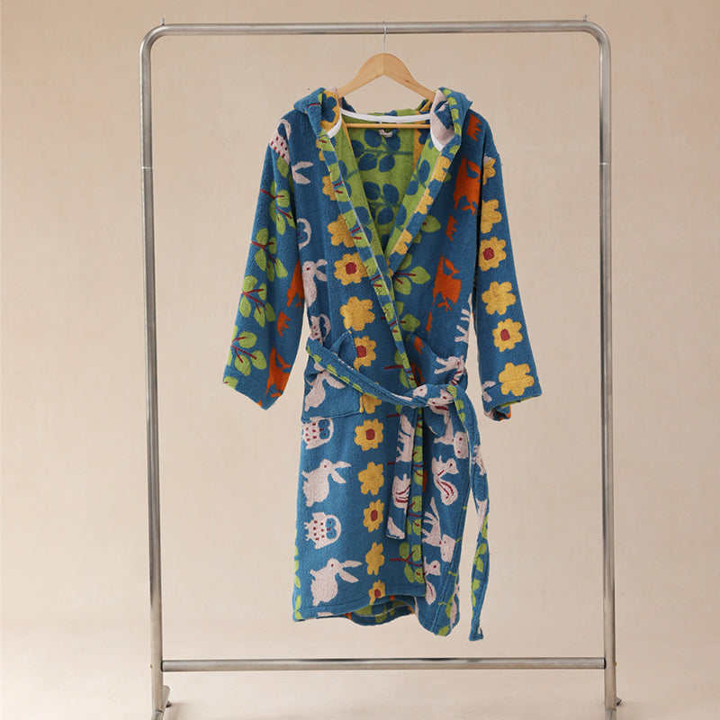 Pure Cotton Parent-Child Animal Forest Robe
