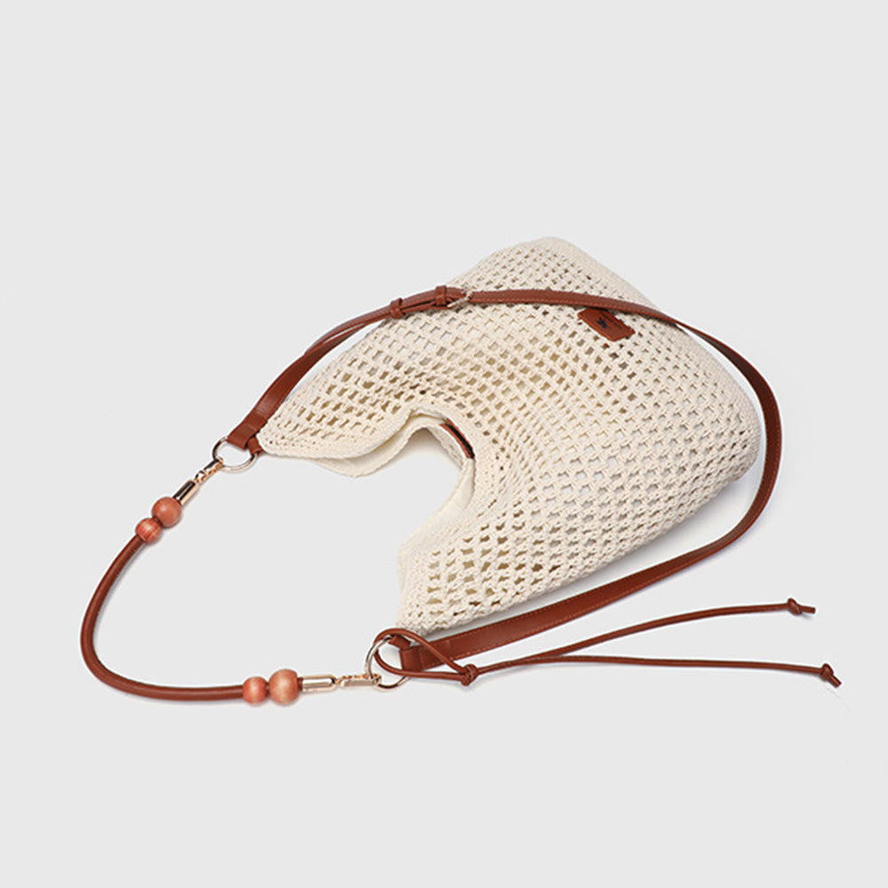 Women's Summer Woven Knit Tote Beach Handbag