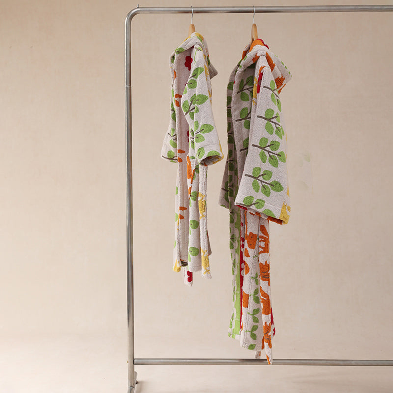 Pure Cotton Parent-Child Animal Forest Robe