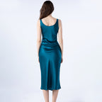 100% Mulberry Silk U Neck Long Nightdress